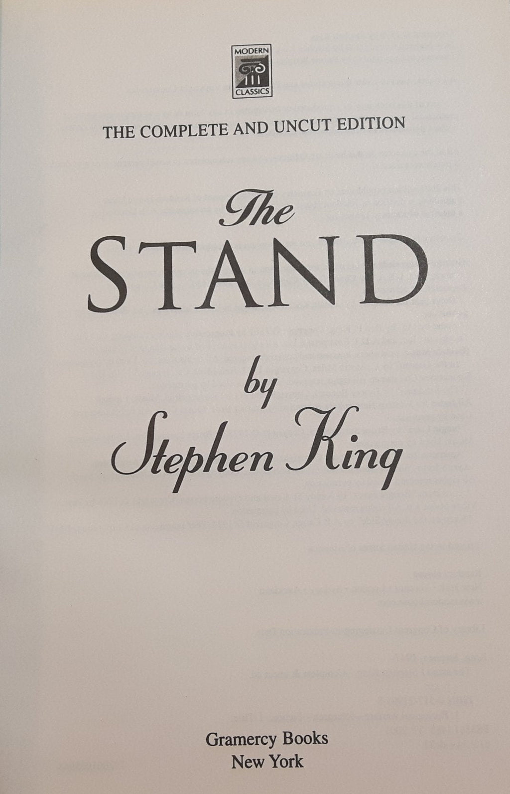 Le Fléau (Modern Classics) par Stephen King