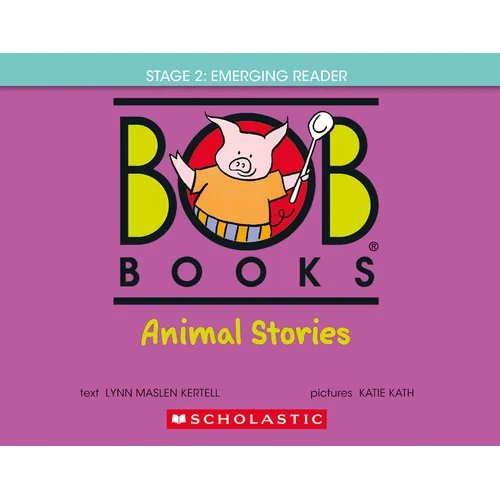 Bob Books - Animal Stories Hardcover Bind-Up Phonics, Ages 4 and Up, Kindergarten (Stage 2: Emerging Reader)