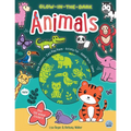 Glow-In-The-Dark Animals Sticker Activity Book
